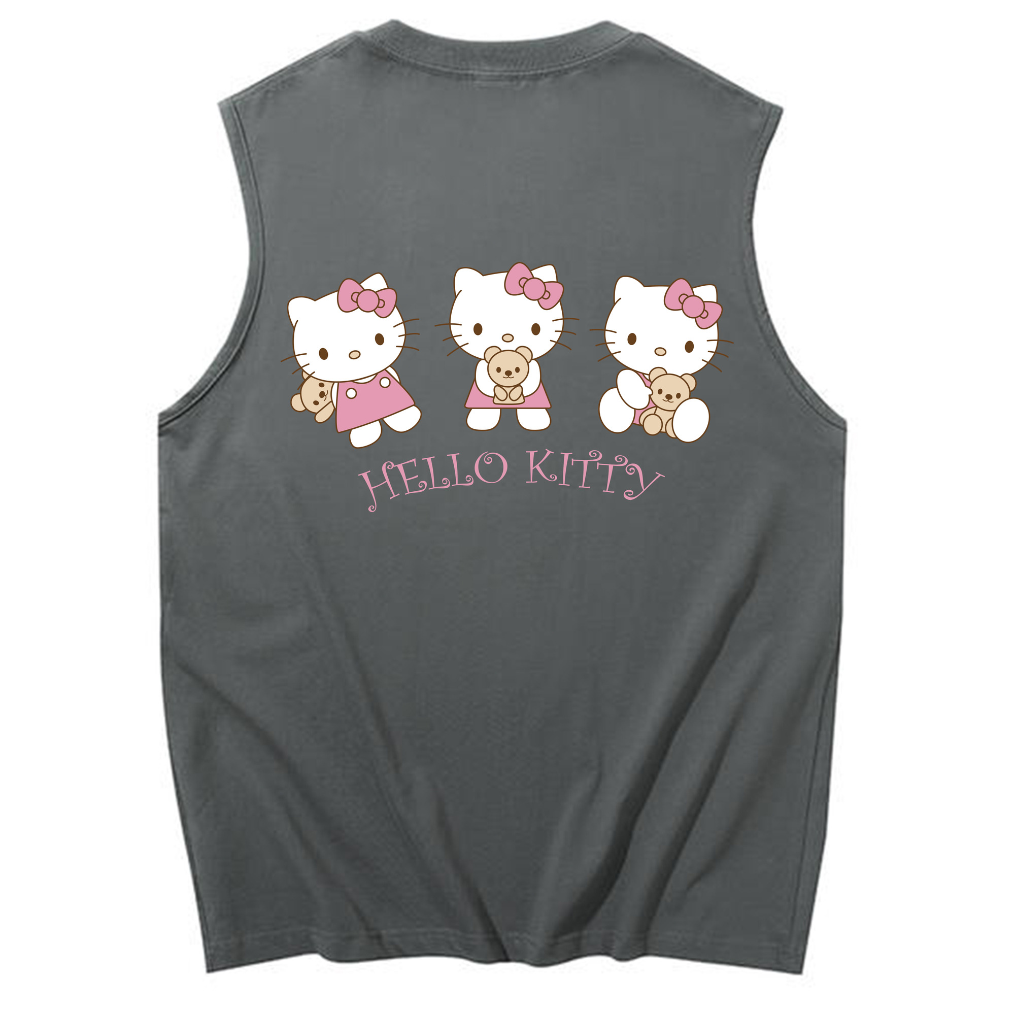 （画像用） Hello Kitty ハローキティ コットン100％タンクトップ（背面プリント）